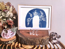 Load image into Gallery viewer, DIY "Deluxe" large letter/A4 size Cyanotype kit, rainbow print, blue bow, cyanotype paper, kit, DIY