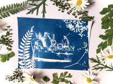 Load image into Gallery viewer, Alice in wonderland Cyanotype stencil