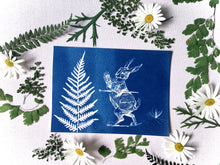 Load image into Gallery viewer, Alice in wonderland Cyanotype stencil