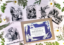 Load image into Gallery viewer, Alice in wonderland Cyanotype stencil