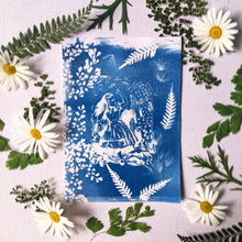 Load image into Gallery viewer, Alice in wonderland Cyanotype stencil

